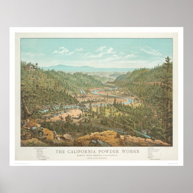 Póster Las obras en polvo de California (1306) (Frente)