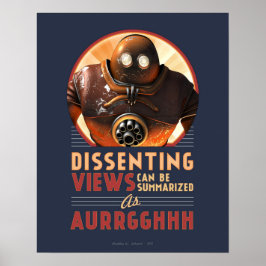 Póster Las opiniones disidentes pueden resumirse como pos
