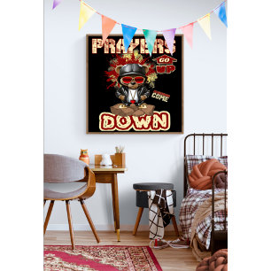 Póster Las oraciones aumentan la fe cristiana