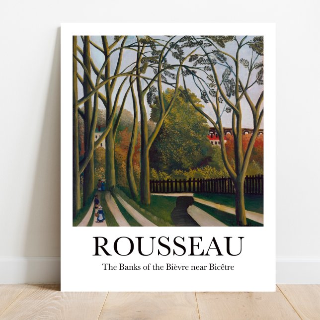 Póster Las orillas del Bièvre, cerca de Bicêtre, por Rous (Own a Parisian Dream: Rousseau's "The Banks of the Bièvre." Museum-quality poster)