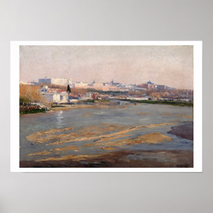 Póster Las orillas del río Manzanares, 1912 (petróleo en