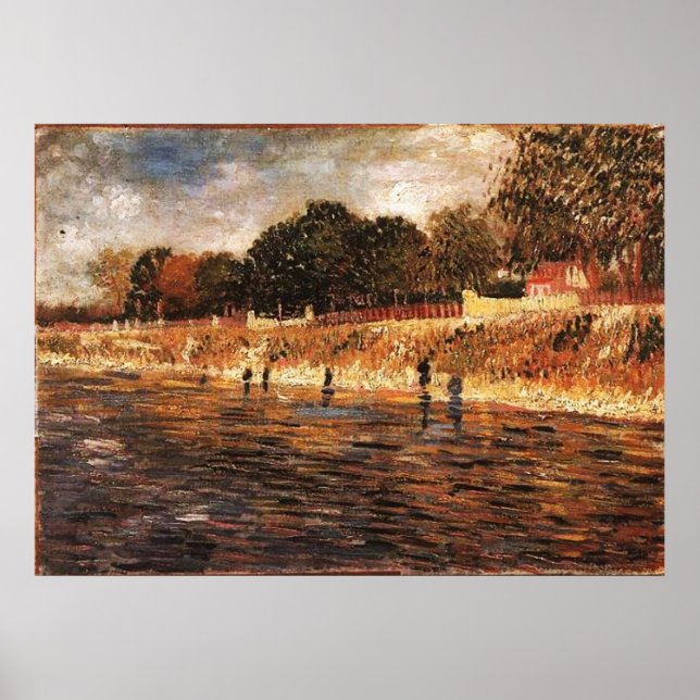 Póster Las orillas del Sena, Van Gogh (Frente)