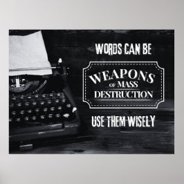 Póster Las palabras pueden ser armas de destrucción masiv