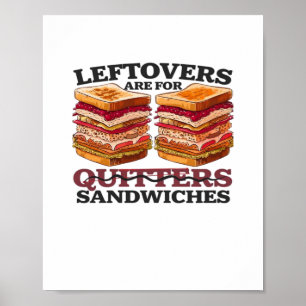 Póster Las Palancas Son Esenciales Para Los Sándwiches