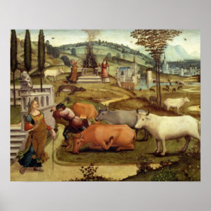 Póster Las pasiones de Pasiphae, esposa de rey Minos del