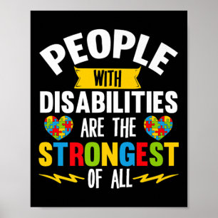 Póster Las Personas Con Discapacidad Son El Autismo Más F