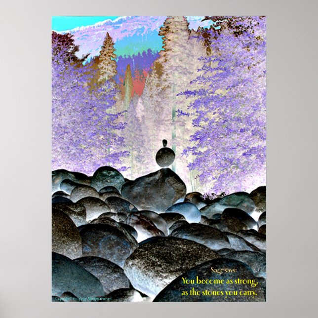 Póster Las piedras que llevas (Frente)