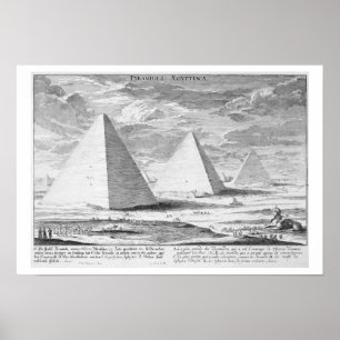Póster Las pirámides de Egipto, platean 4 del 'einer de