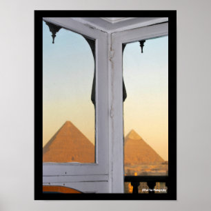 Póster Las Pirámides De Giza Desde El Hotel Pyramisa