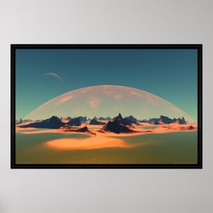 Póster Las playas del fuego negro de Nereid