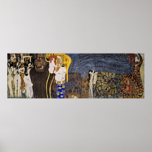 Póster Las potencias hostiles de Gustav Klimt