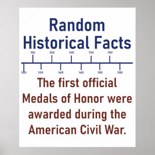 Póster Las Primeras Medallas Oficiales De Honor - Hecho D