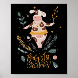 Póster las primeras navidades del bebé