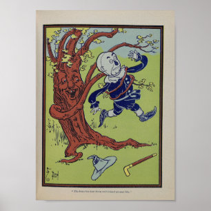 Póster Las ramas se doblaron hacia abajo y se enredaron a