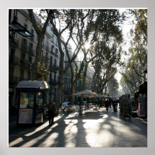 Póster Las Ramblas, Barcelona