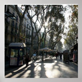 Póster Las Ramblas, Barcelona