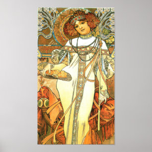 Póster Las razones: Otoño - Alphonse Mucha (1900)