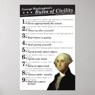 Póster Las reglas de la civilidad de GW