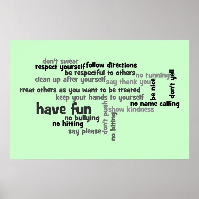 Póster Las reglas de nuestra iglesia (Frente)