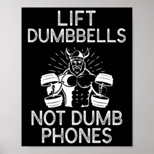Póster Las Reglas Del Gimnasio Levantan Los Dumbombantes,