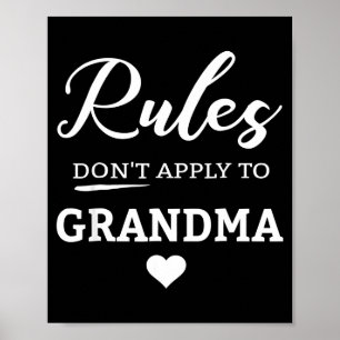Póster Las reglas no se aplican a la abuela