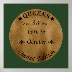 Póster Las reinas nacen en octubre
