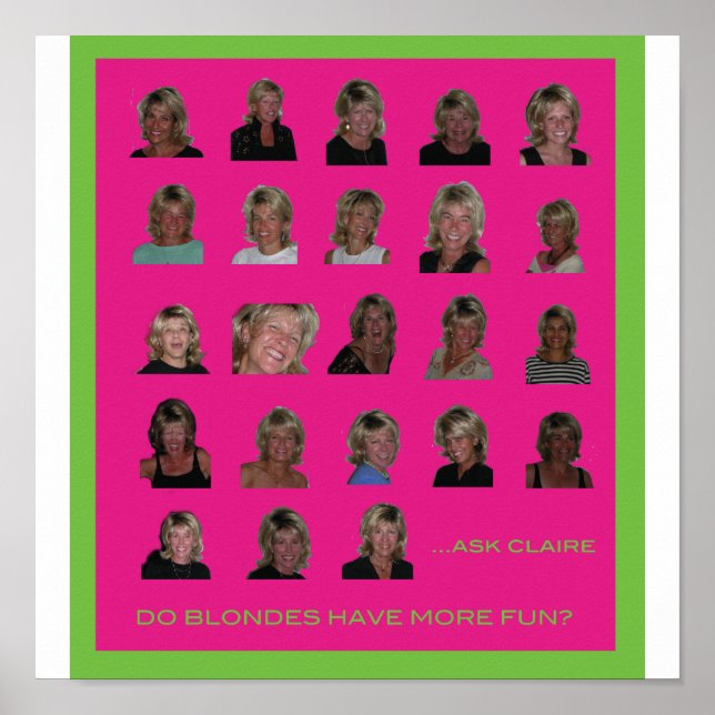 Póster Las rubias son más divertidas (Frente)