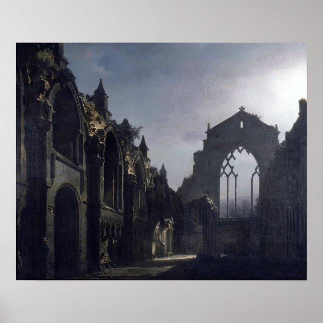 Póster Las ruinas de la capilla del Holyrood (Frente)