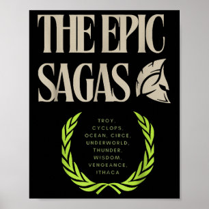 Póster Las sagas épicas Odiseo Musical
