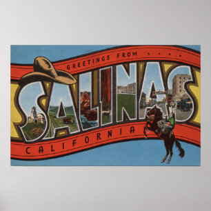 Póster Las salinas, California - escenas grandes de la