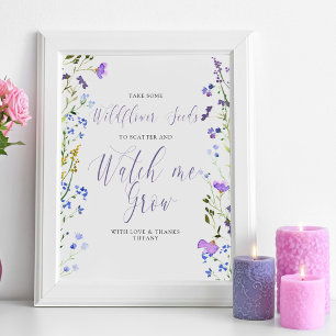 Póster Las semillas de flores silvestres me observan cult