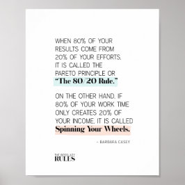 Póster Las señoras Jefe siguen la motivación de la regla