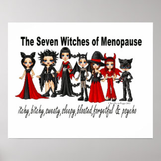 Póster Las siete brujas de la menopausia