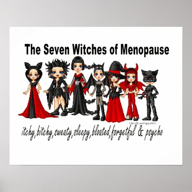 Póster Las siete brujas de la menopausia (Frente)