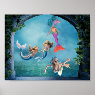 Póster Las sirenas vienen en todas formas y tamaños.
