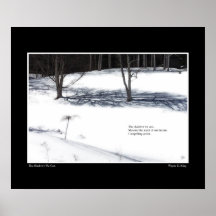 Las sombras que cubrimos el Poster Haiku