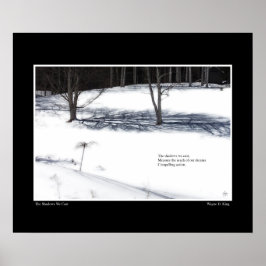 Póster Las sombras que cubrimos el Poster Haiku