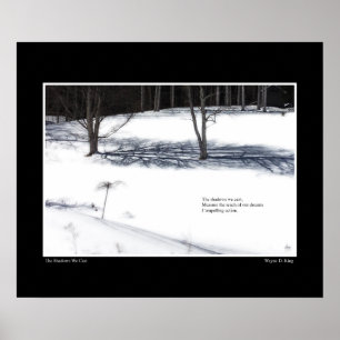 Póster Las sombras que cubrimos el Poster Haiku