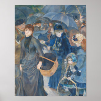 Póster Las sombrillas por Renoir Imprimir