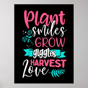 Póster Las sonrisas de la planta aumentan el amor de las 