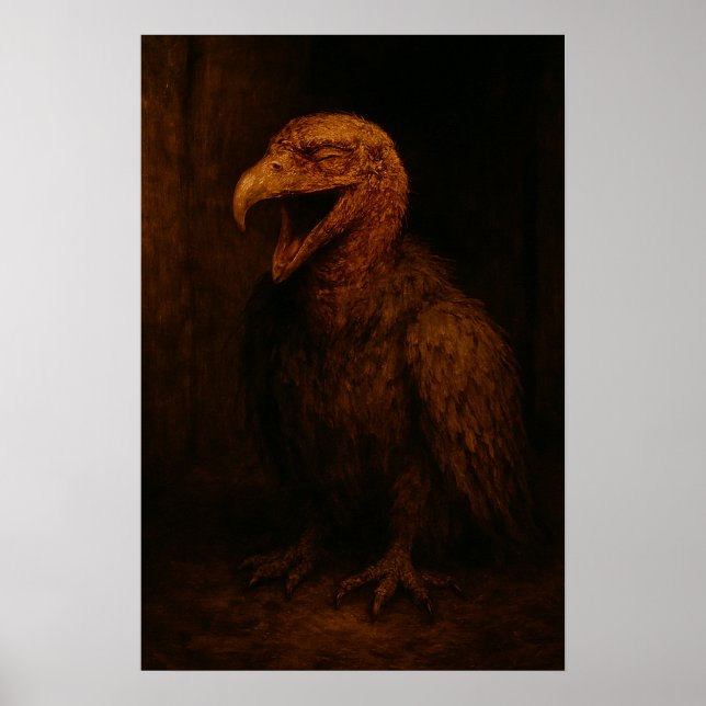 Póster Las Sonrisas Son Gratis: Buitre Sonriente en Calle (Frente)