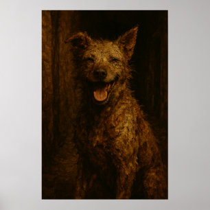 Póster Las Sonrisas Son Gratis: Perro Desaliñado del Call