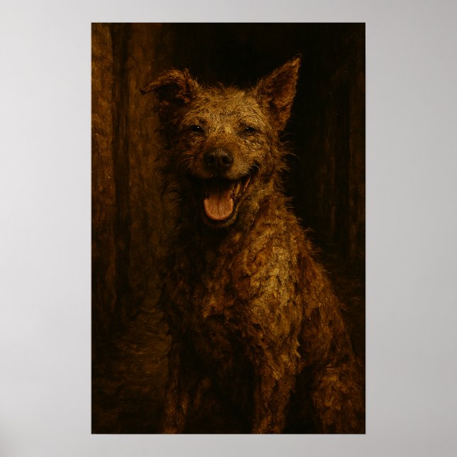 Póster Las Sonrisas Son Gratis: Perro Desaliñado del Call (Frente)