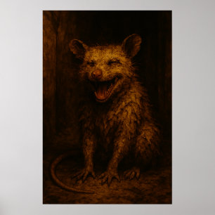 Póster Las Sonrisas son Gratis: Zarigüeya del Callejón co