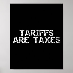 Póster Las tarifas son impuestos - Mujeres y hombres anti
