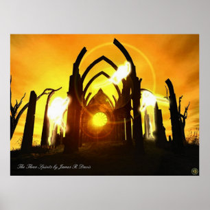 Póster Las tres bebidas espirituosas