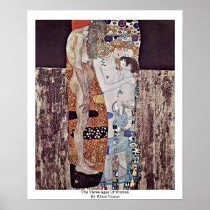 Póster Las tres edades de la mujer de Klimt Gustavo