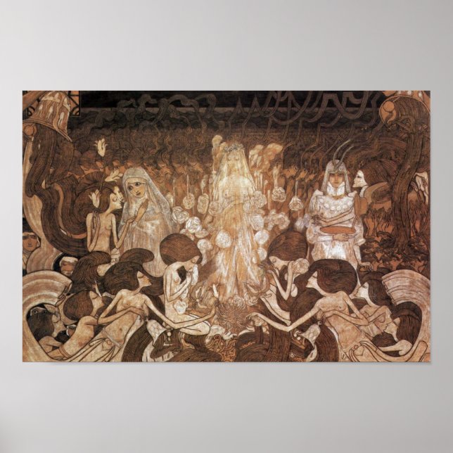 Póster Las Tres Novias De Toorop Jan (La Mejor Calidad) (Frente)