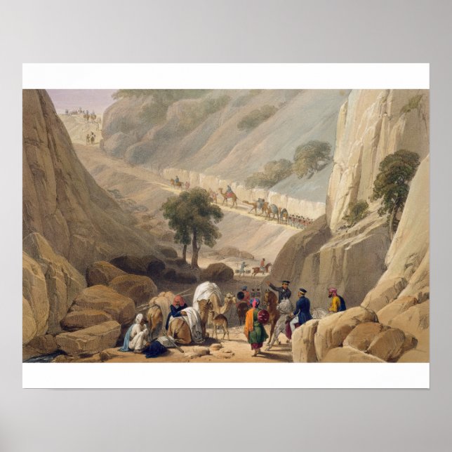 Póster Las tropas que emergen de la estrecha parte del De (Frente)