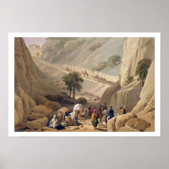 Póster Las tropas que emergen de la estrecha parte del De (Frente)